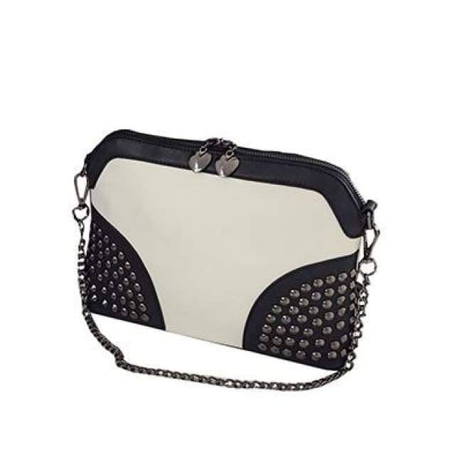 Chic Toujours Bag White & Black Bags