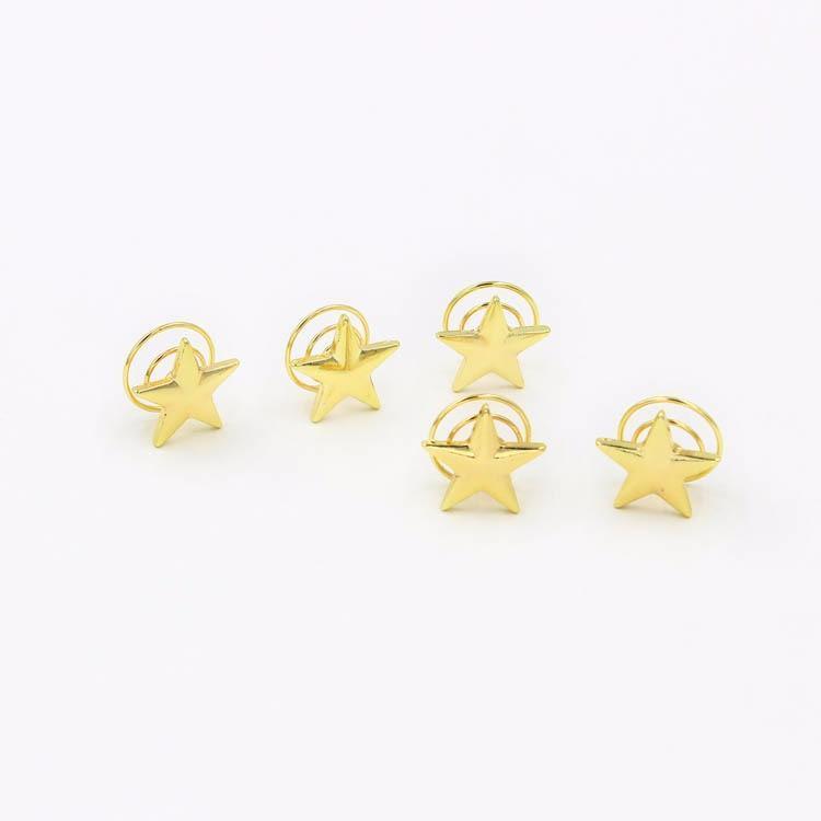 Gold Stars Hair Clips Owls & Turtles Jewelry