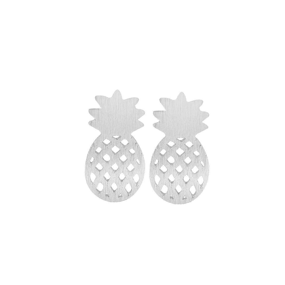 Piña Colada Studs Silver Owls & Turtles Jewelry